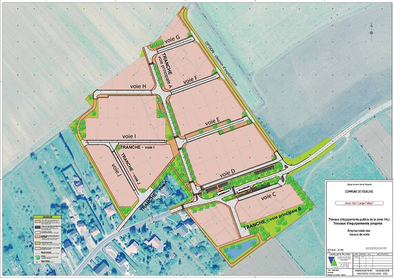 Aménagements urbains et paysagers Folkling Lange Felde
